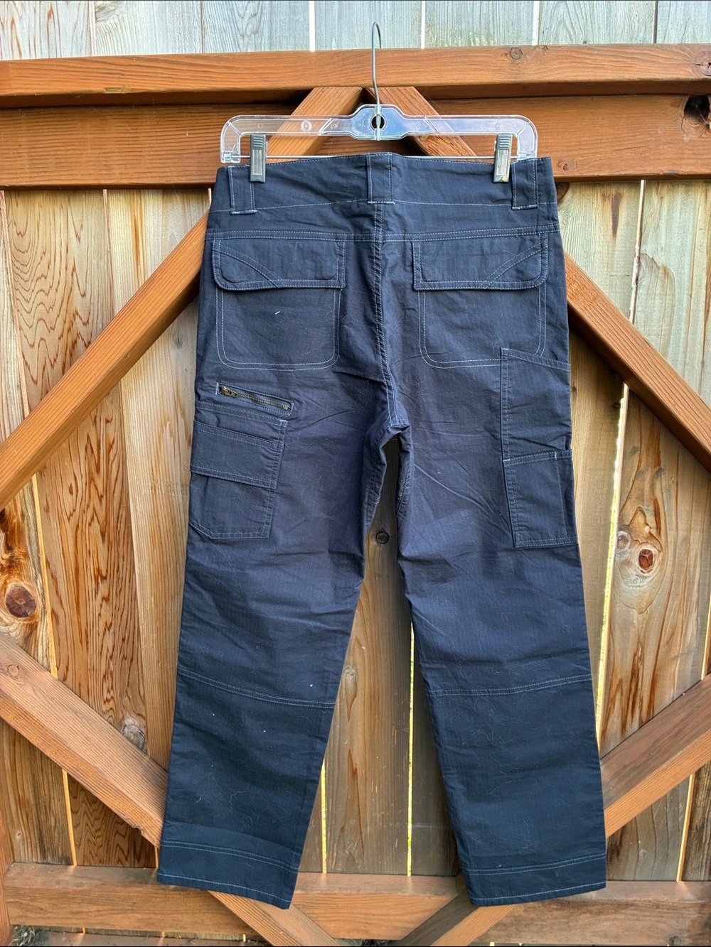 Dove Tail Workwear Women's Black Cargo Jeans - Picture 4 of 4